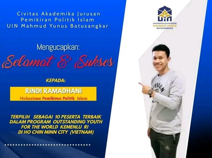 Mahasisiswa Prodi PPI UIN Mahmud Yunus Batusangkar Wakili indonesia di ajang OYTW di Vietnam